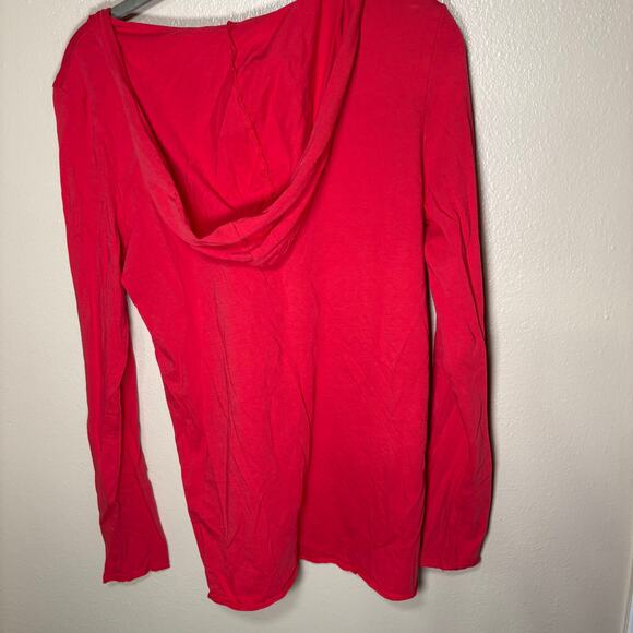 Life is Good cat hoodie tee red small christmas - Picture 2 of 3